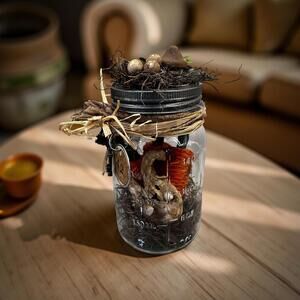 Spring Easter Bunny  Rabbit Decor DIY Handmade Rustic Folkart Cottagecore Decor